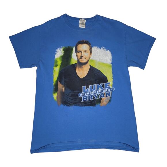 Luke Bryan Other - Luke Bryan That's My Kind Of Night Tour 2014 Unisex Cotton T Shirt Size Medium